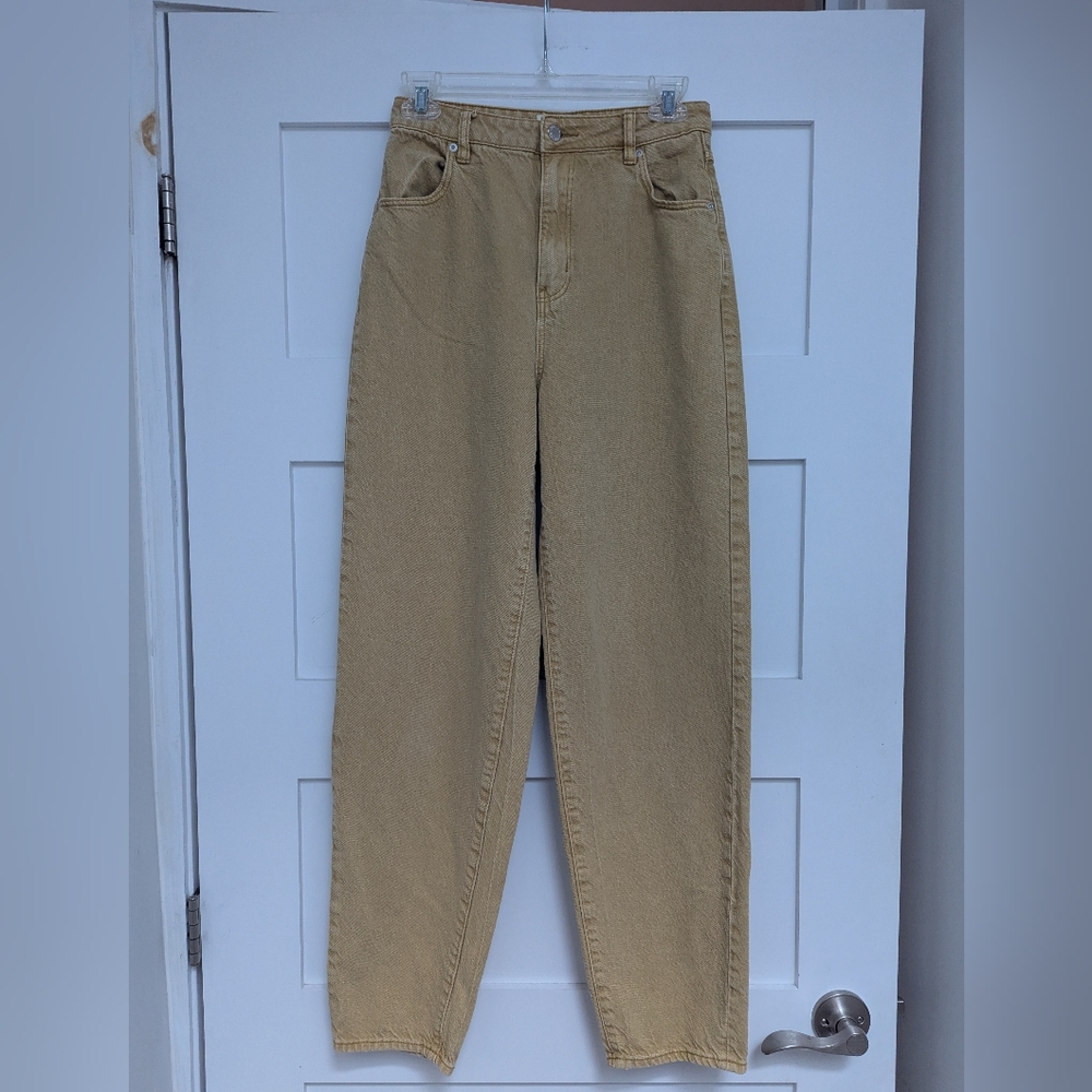 Rolla's Tan High-Waisted Jeans